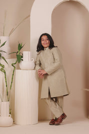 Mint Haze Achkan Set