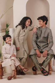 Mint Haze Achkan Set