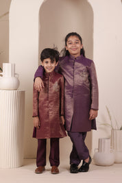The Baingani Achkan Set