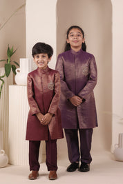 The Baingani Achkan Set