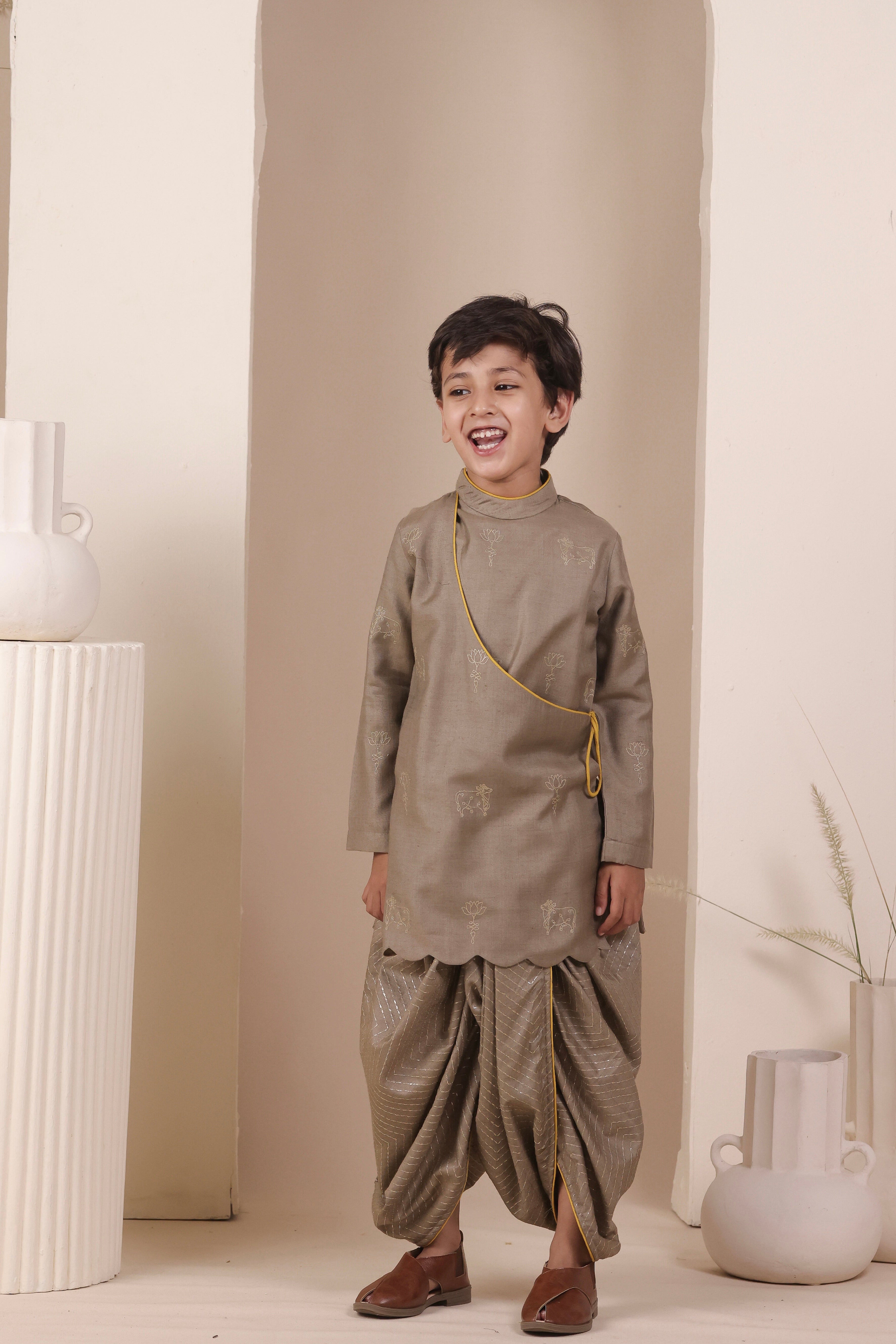 The Grey Angrakha Set