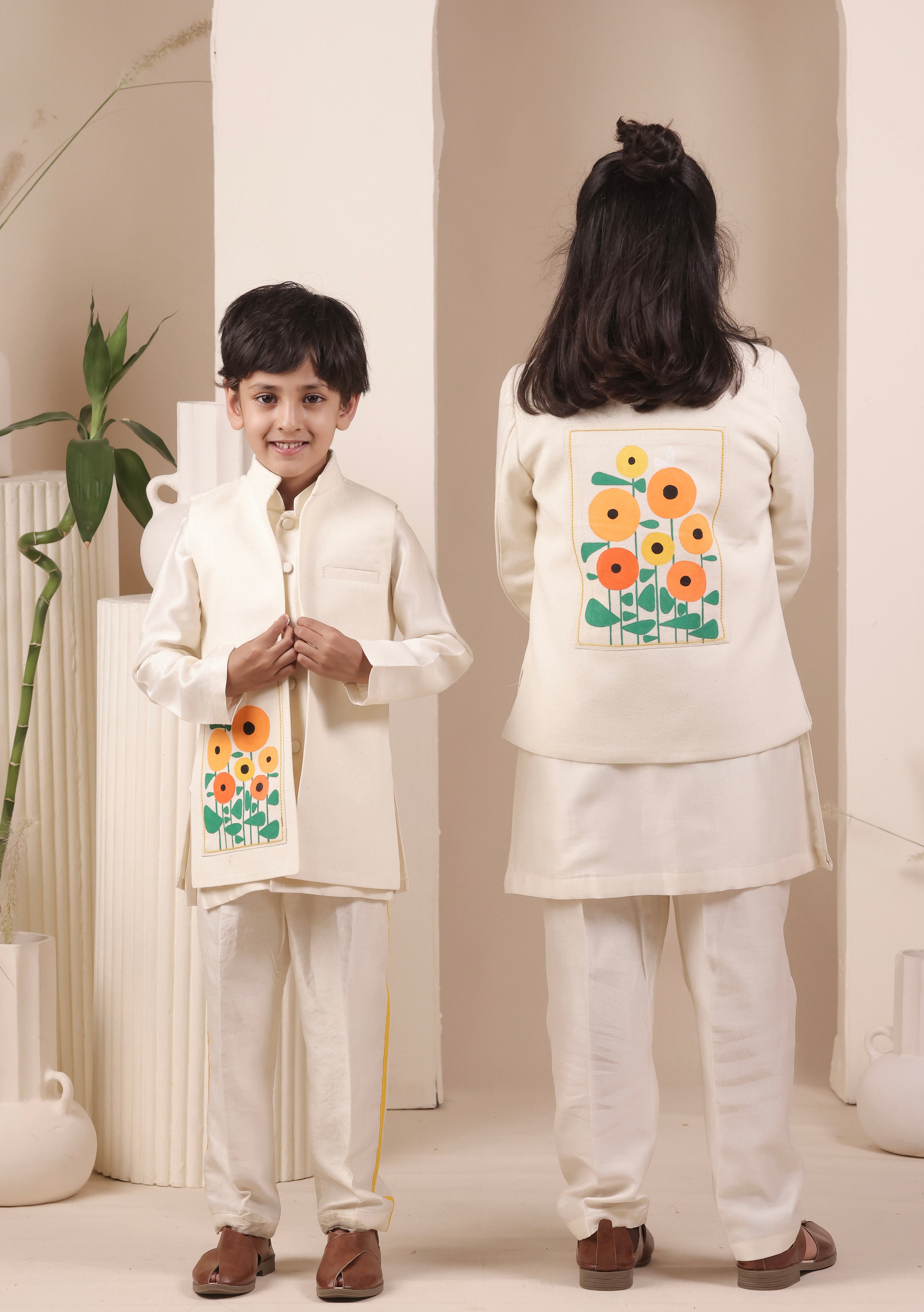 Floral Draft Jodhpuri Set