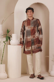 Laal Mulaayam Kurta Set