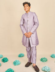Orchid Lavender Layered Achkan Set