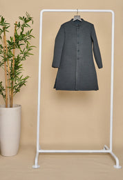 Navy Blue Quilted Achkan Set
