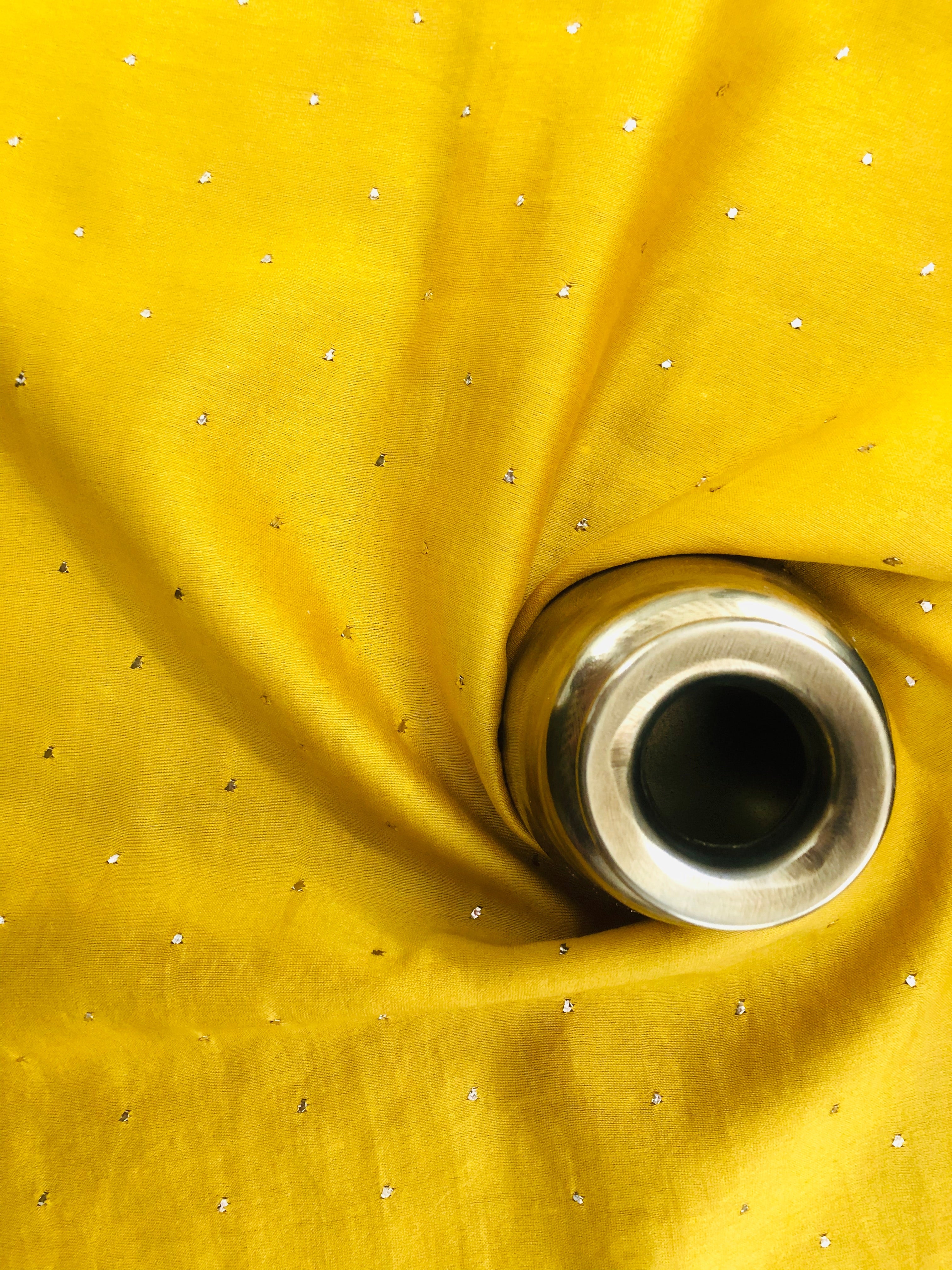 Yellow Chanderi Kurta Set