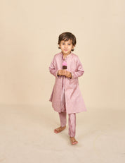 Mauve Tassar Long Jacket Set