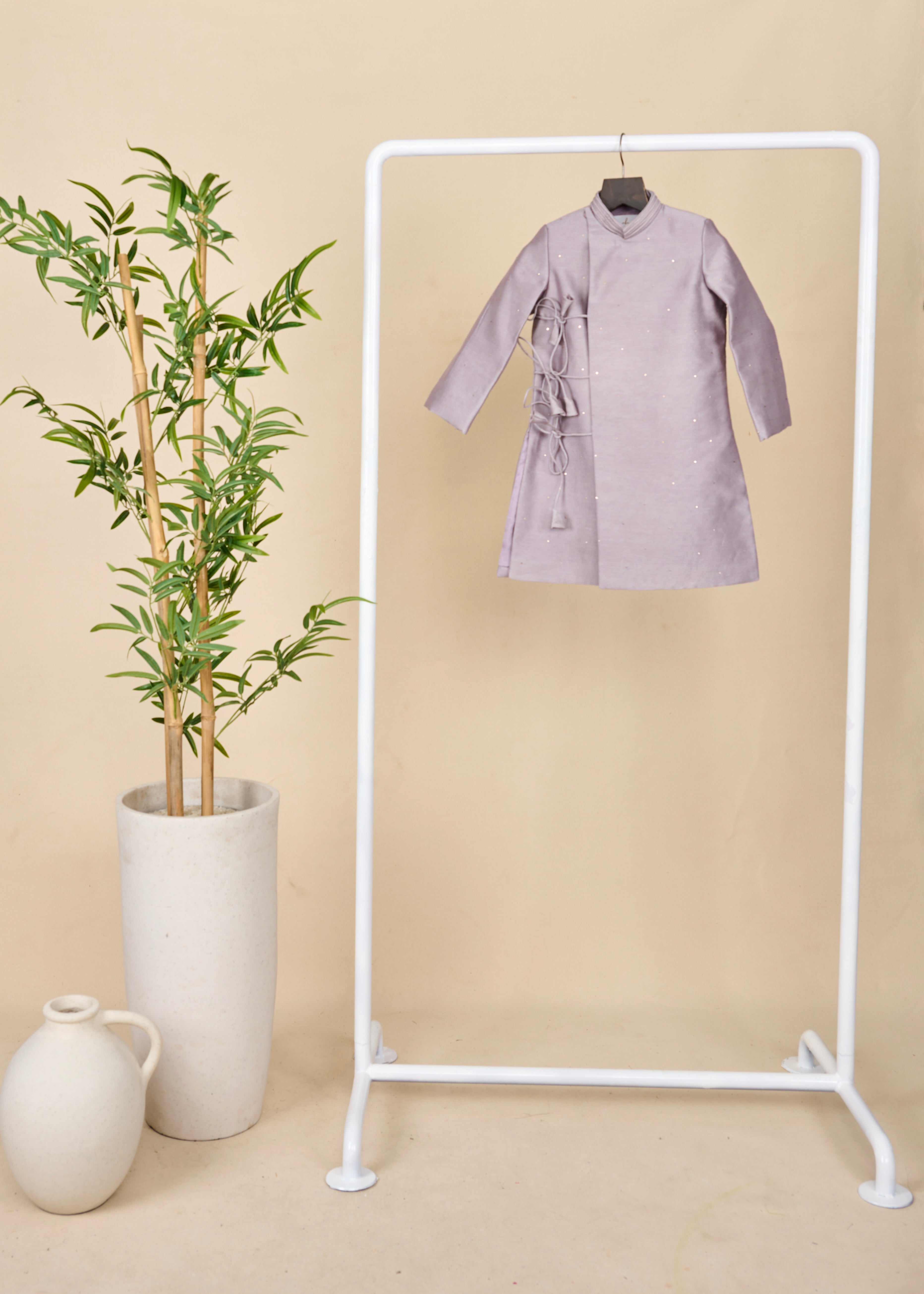 Lilac Angrakha-Achkan Set