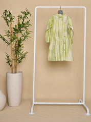 Leafy Green Tie And Die Kurta Set