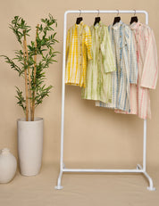Flamingo Pink Tie And Die Kurta Set
