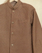 Coffee Brown Lakhnavi Achkan Set