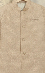 Light Beige Lakhnavi Achkan Set
