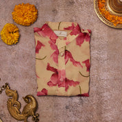Printed Georgette pink Kurta Set