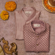 Lavender Lakhnawi Jacket Set