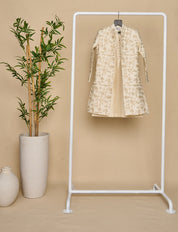 Pearl White Open Achkan Set