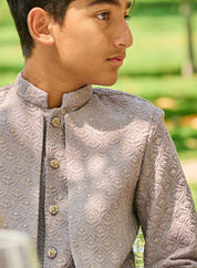 Lavender Haze Layered Achkan Set