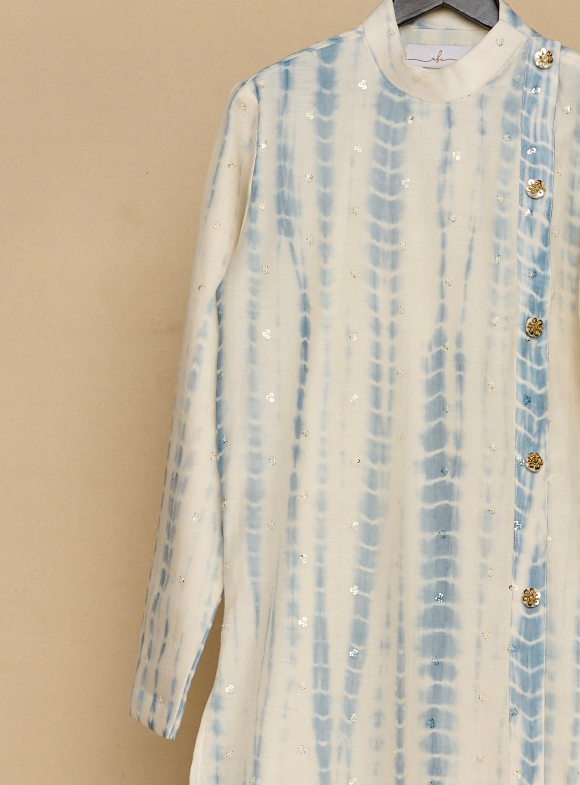Carolina Blue Tie And Die Kurta Set