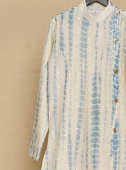 Carolina Blue Tie And Die Kurta Set