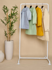 Sky Coloured Cotton Matka Achkan Set