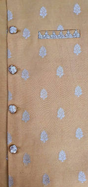 Light Orange Kurta Jacket Set