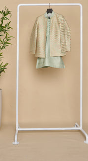 Tea Green Gota-Work Jodhpuri Set