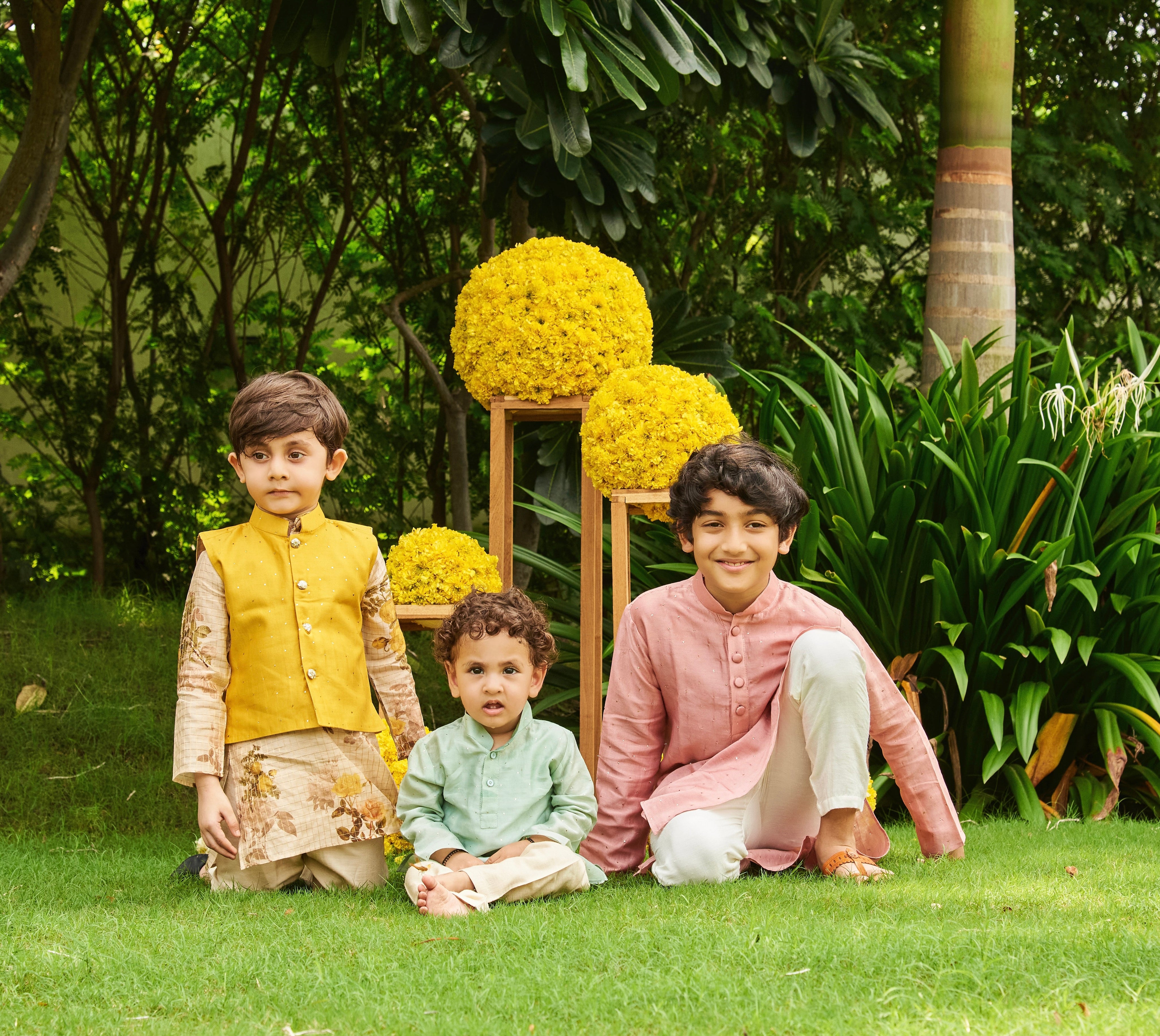 Blush Pink Chanderi Kurta Set