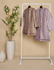 Orchid Lavender Layered Achkan Set