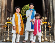 Lakhnavi Kurta With Bandhani Stole