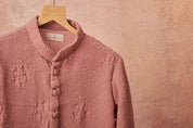 Onion Pink Crinkled Kurta Set