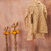 White Embroidered Organza Kurta Set